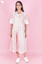 Cambric Cotton Dress In Block Print